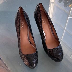 Coach Black stilettos
